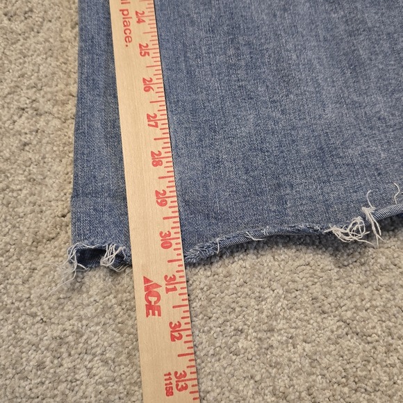 Rag & Bone Whitney Wide Leg Jeans Women's 28 Light Wash Raw Hem Denim $255 - Picture 10 of 10
